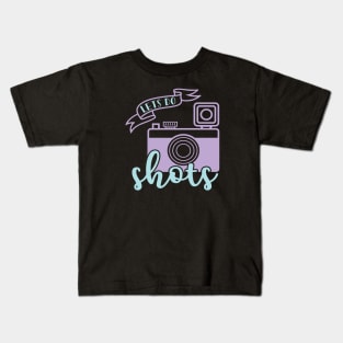 Lets Do Shots Photographer Camera Funny Kids T-Shirt